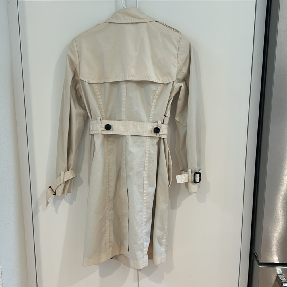 Banana Republic Trench Coat- Off White View 4